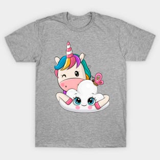 Unicorn with cloud T-Shirt